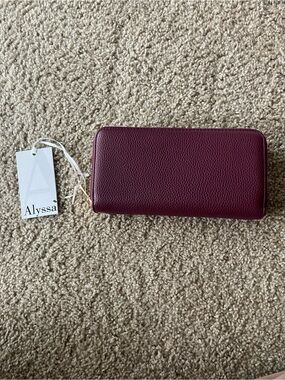 Purple Zip Around Wallet